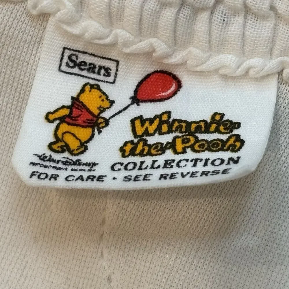 Vintage Winnie the Pooh Quilted Baby Blanket Sears ROI Eeyore Heffalump 35x44*